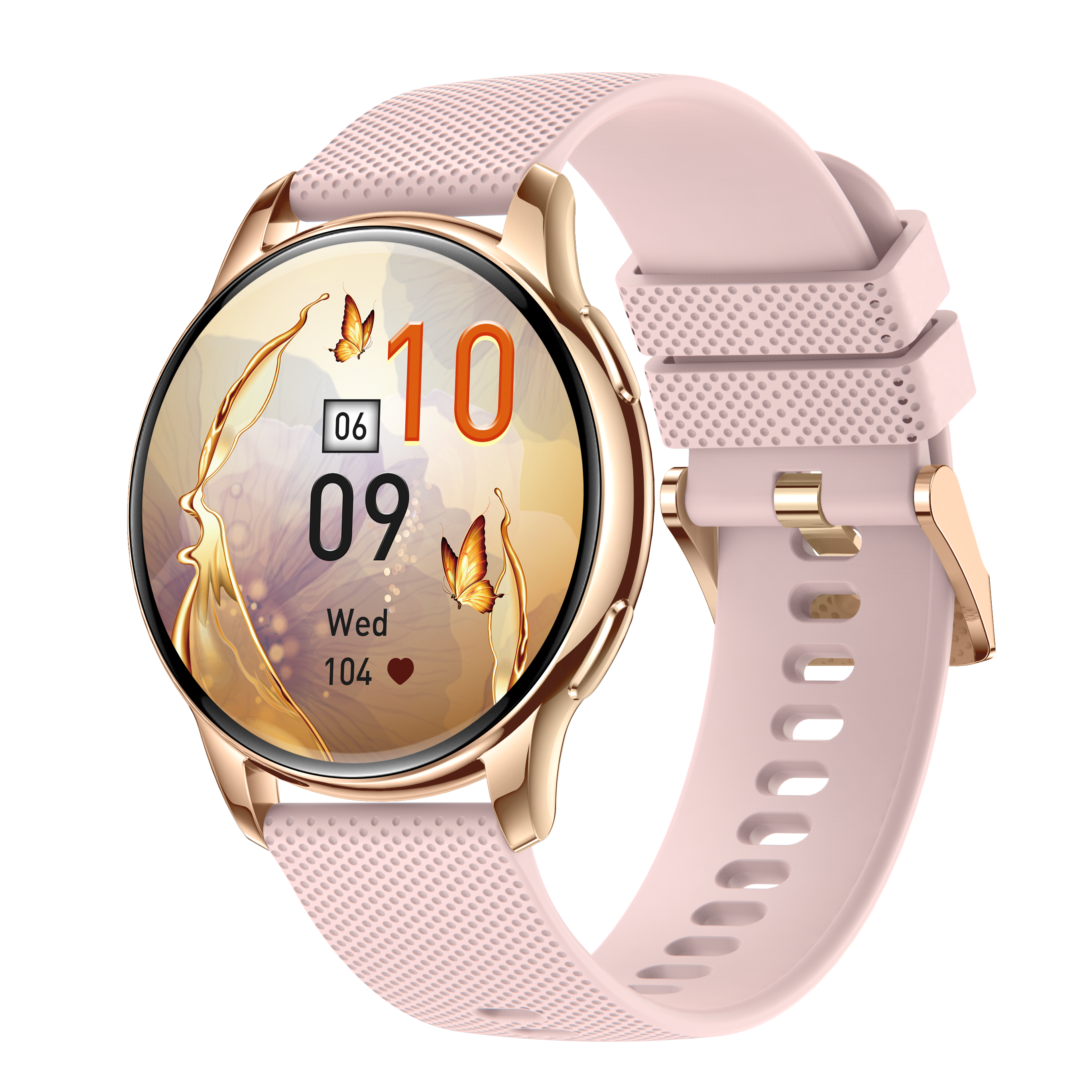 Lady Smart Watch Y11 Women's Health Heart Rate Voice Call Gold Amoled Screen IP68 Waterproof BT Call Fashion Smartwatch Y11