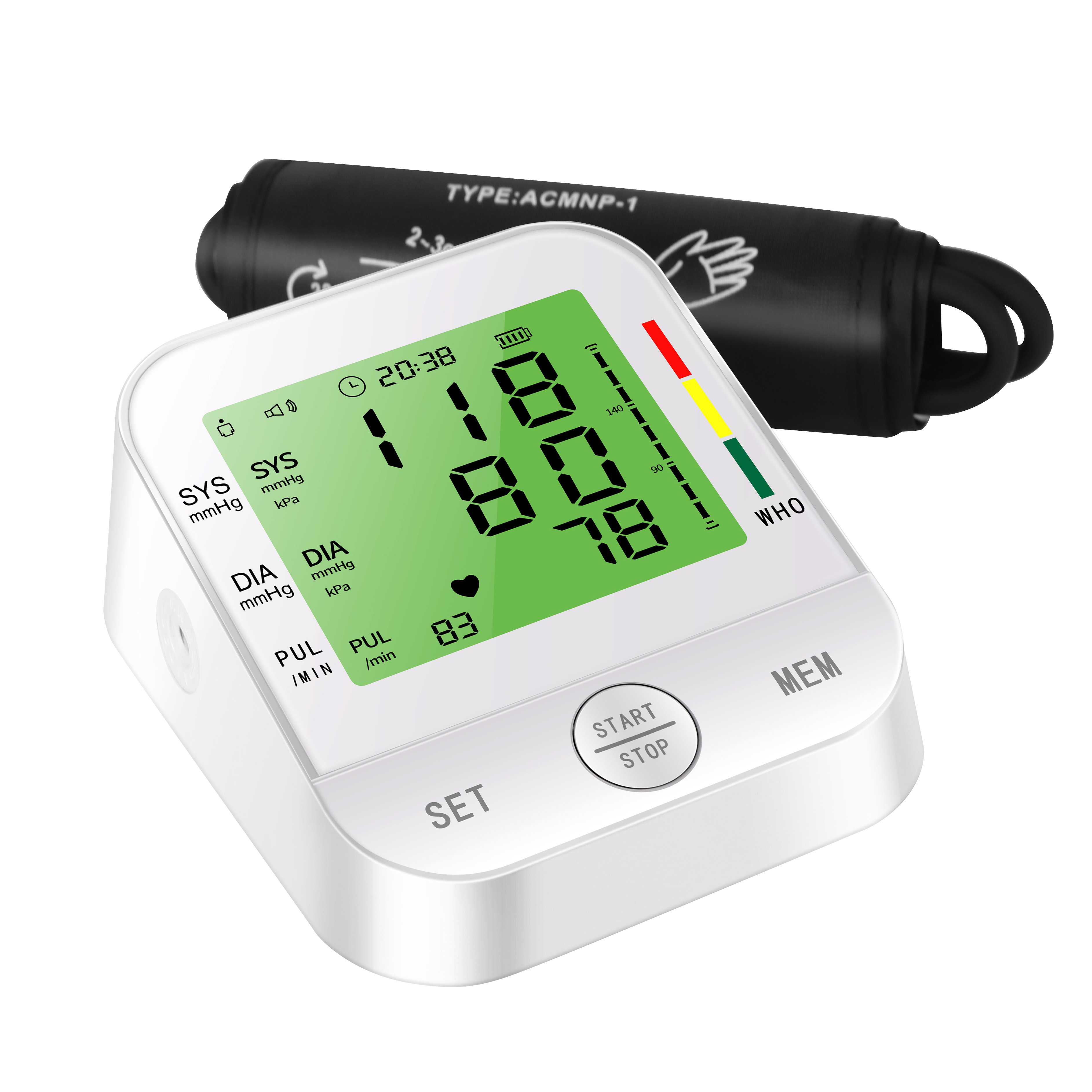 Manufacture Price Cheap Portable Meter Sphygmomanometer Pressure Monitoring Bp Machine Digital Blood Pressure Monitor
