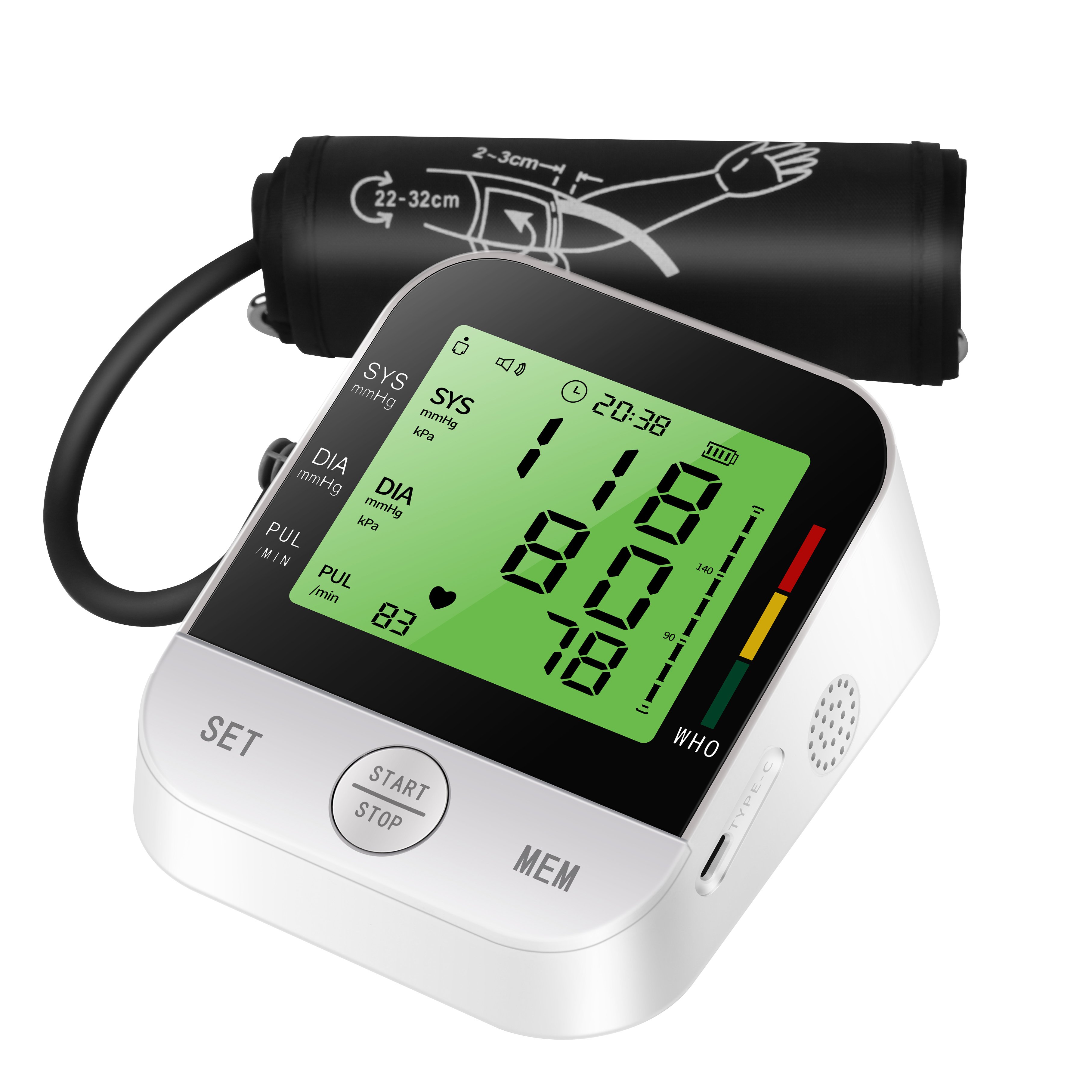 Manufacture Price Cheap Portable Meter Sphygmomanometer Pressure Monitoring Bp Machine Digital Blood Pressure Monitor