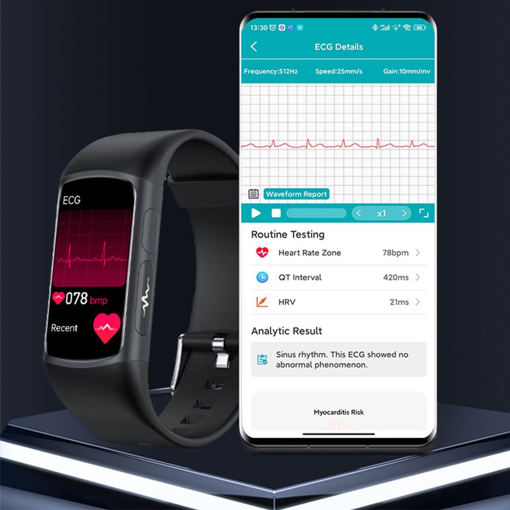 2024 Spovan PPG Wearable Device New Men Sport GPS Blood Pressure ECG Monitor Smart Watch