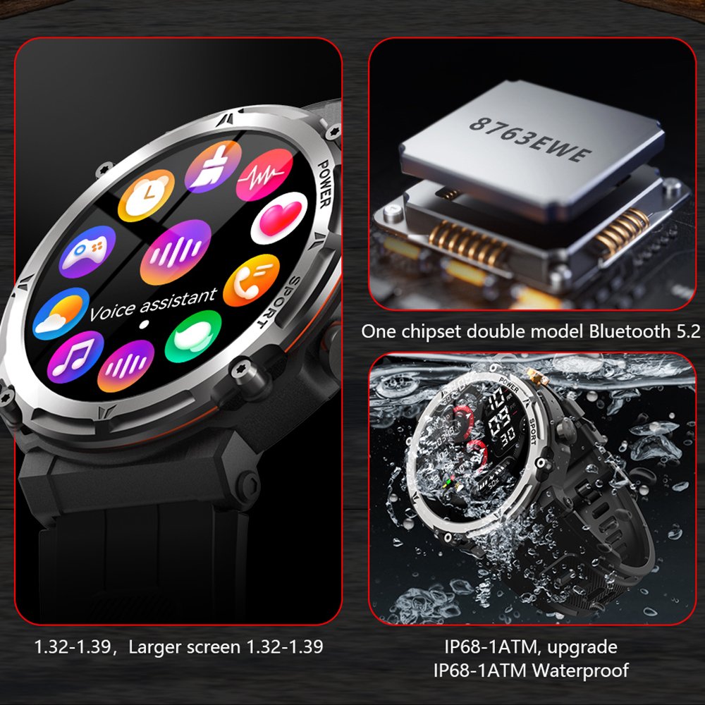 C21 Pro 3-proof Smart watch IP68 Waterproof Health Reloj inteligente Montres Fitness Sleep Tracker Outdoor C21pro Smartwatch