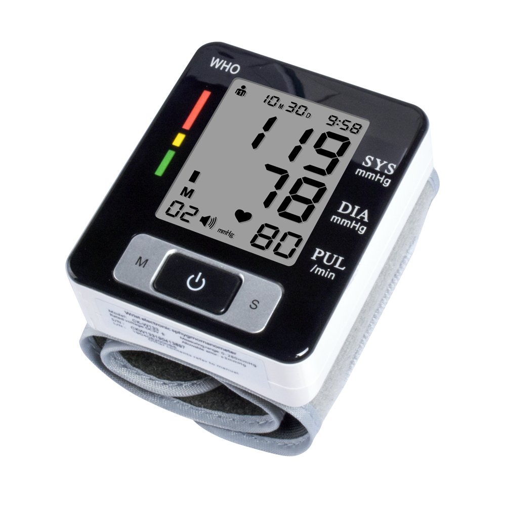 CE Approved Digital LCD Blood Pressure Monitor Tensiometro Automatic Sphygmomanometer Portable BP Monitor