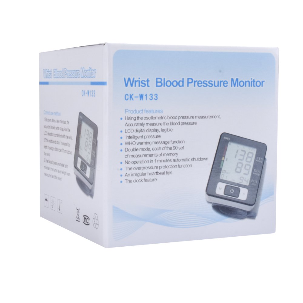 CE Approved Digital LCD Blood Pressure Monitor Tensiometro Automatic Sphygmomanometer Portable BP Monitor