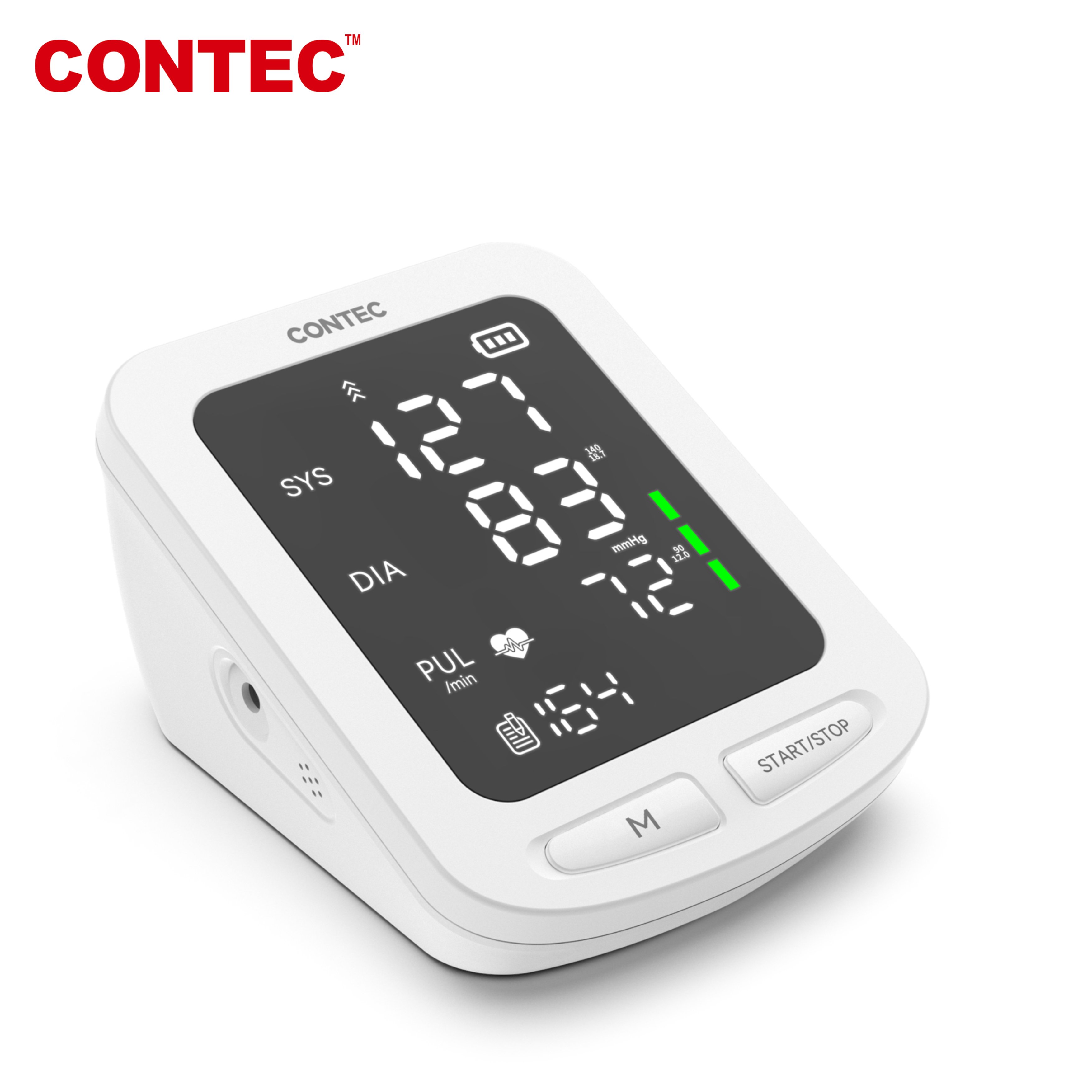 CONTEC LED Big Screen Blood Pressure Monitor Contec08E Large-capacity Storage NIBP PR Adult Cuff