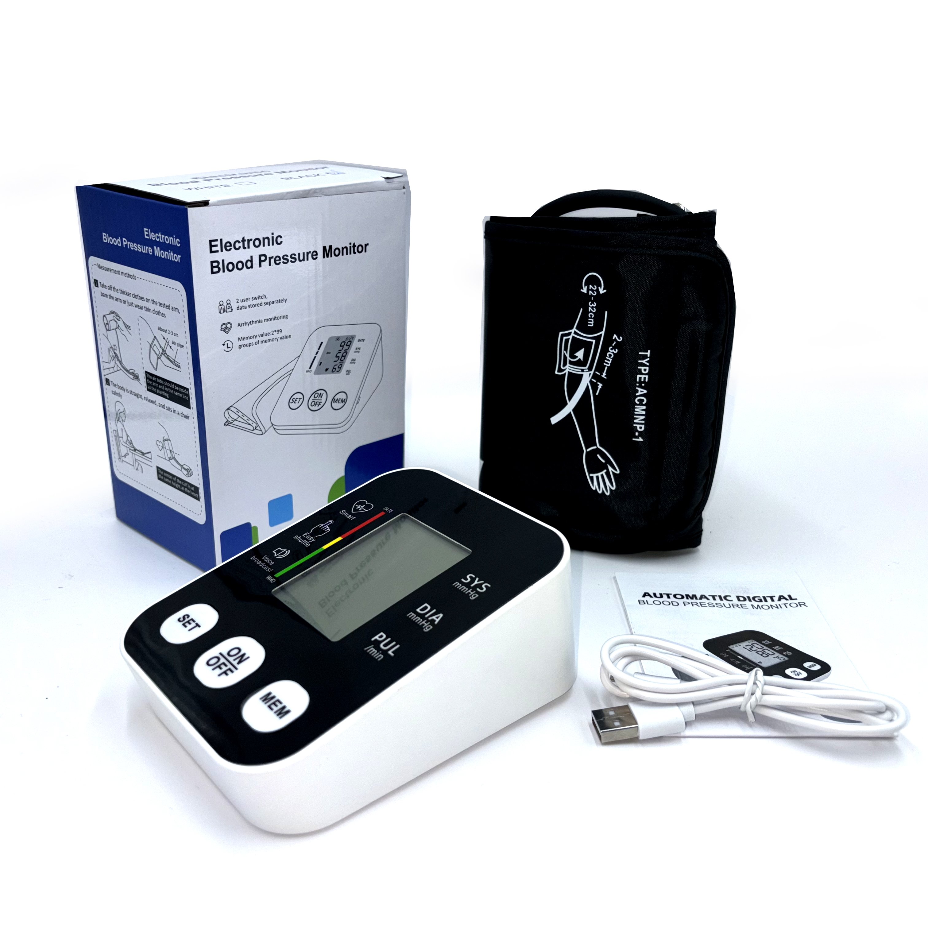 OEM digital BP monitor manufacturer cuff sphygmomanometer electronic portable tensiometers digital blood pressure monitor