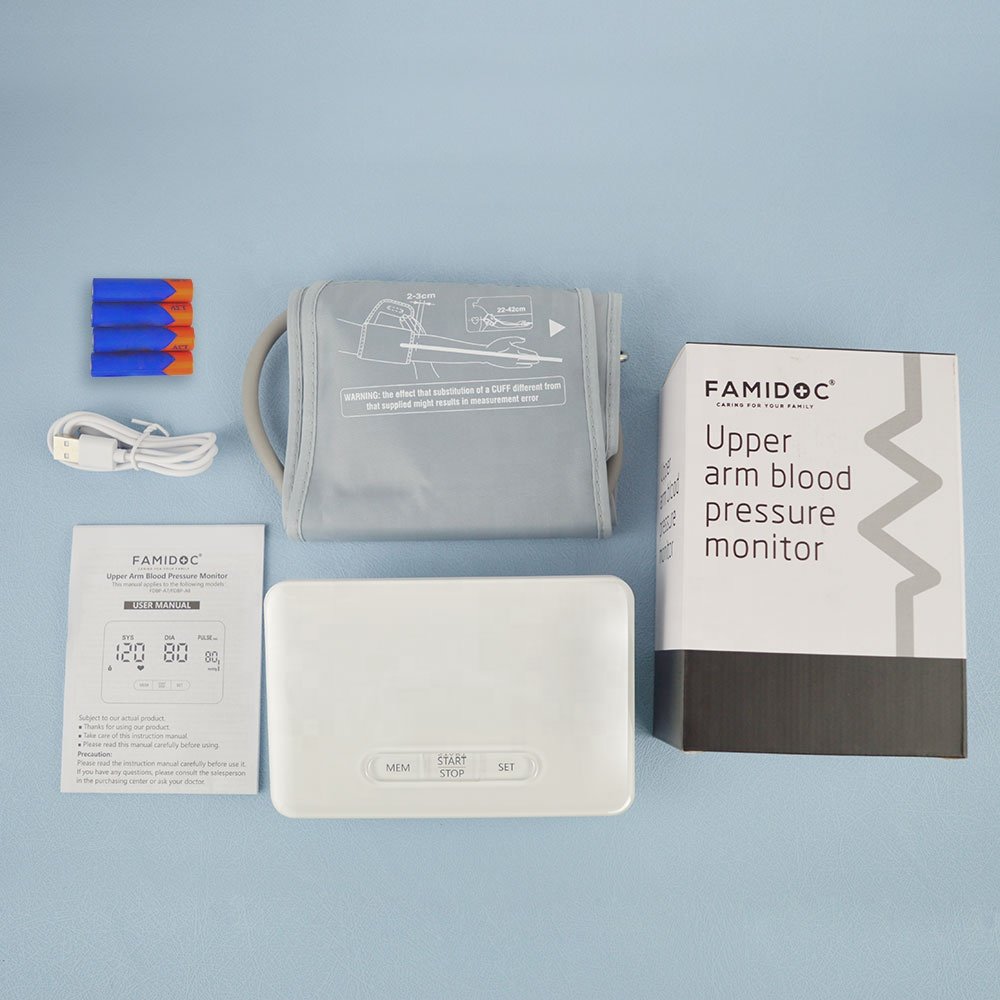 Rechargeable blood pressure monitor with LED Screen pulse oximeter FDBP-A7 with Bluetooth Wifi digital blood pressure monitor