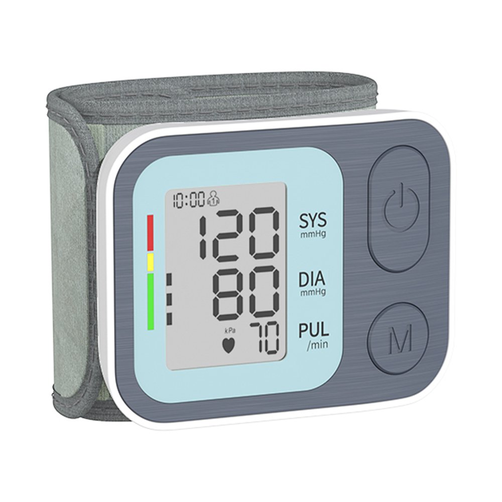 Portable Wrist Blood Pressure Machine Digital Sphygmomanometer Tensiometros Automatic BP Cuff Monitors with Irregular Heartbeat
