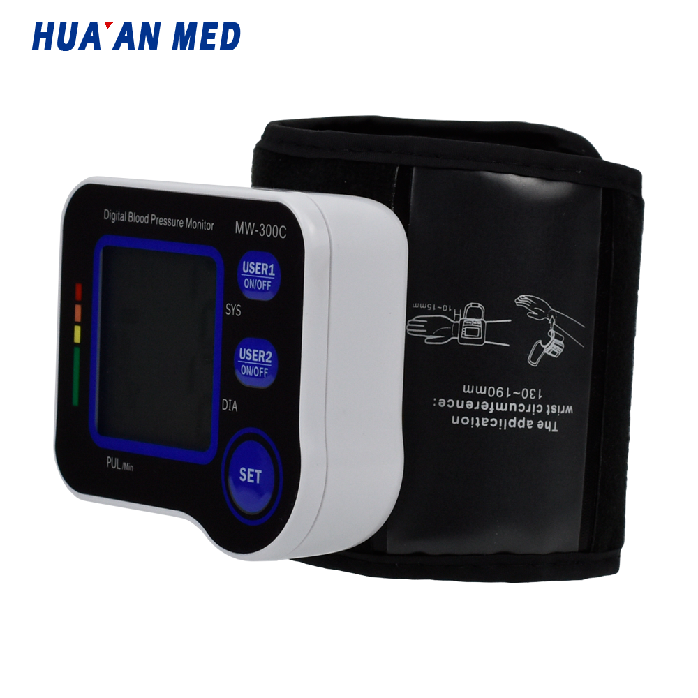 HUAAN Backlight Display Voice Readout Cuff Medical Electronic Wrist BP Digital Blood Pressure Sphygmomanometer Machine Monitor