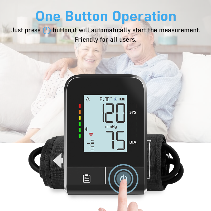 Hot Selling Medical MDR Upper Arm Blood Pressure Monitor bluetooth app control tensiometros digital electronic sphygmomanometer