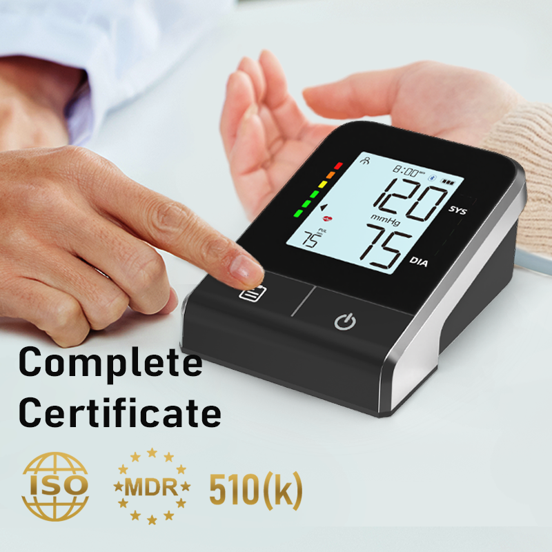 Hot Selling Medical MDR Upper Arm Blood Pressure Monitor bluetooth app control tensiometros digital electronic sphygmomanometer