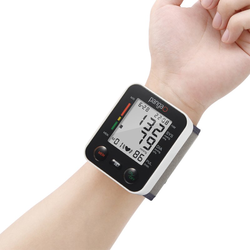 Advance auto digital sphygmomanometer accuracy wrist taking blood pressure monitor at home