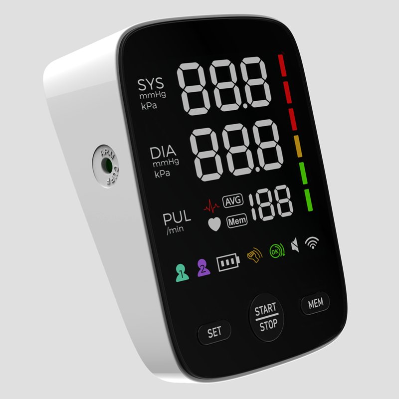 Smart Blood Pressure Monitor Arm Type Digital Automatic Voice Broadcast Blood Pressure Monitor For Home Hospital