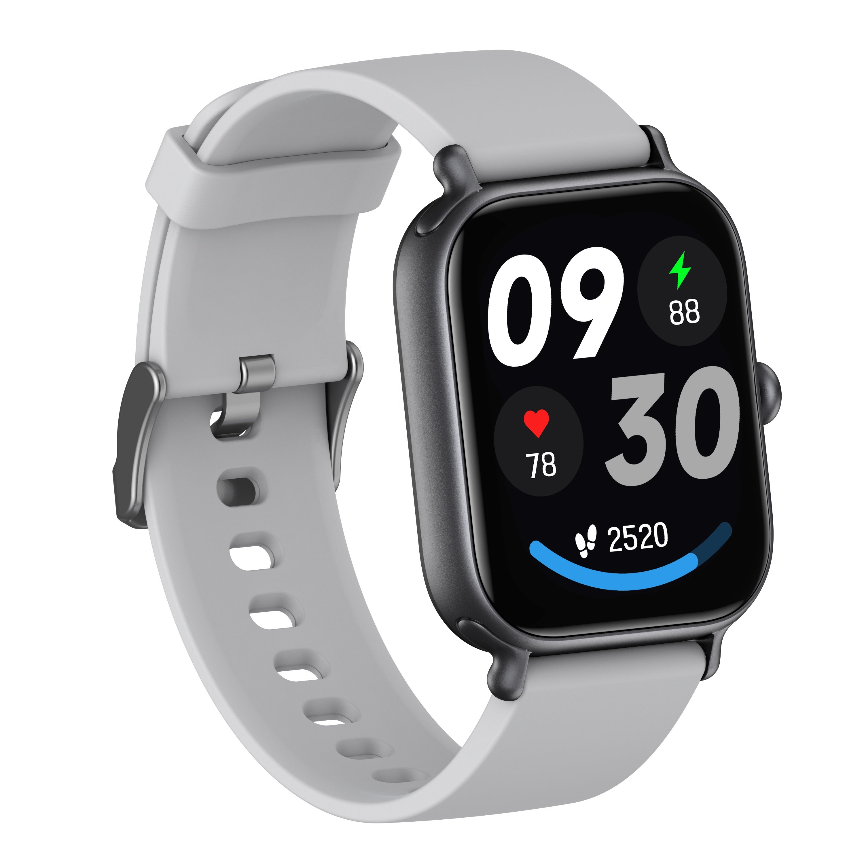 1.95inch Health monitoring Waterproof Smart Watch with Heart Rate and Blood Pressure Monitoring Sports Smart Bracelet
