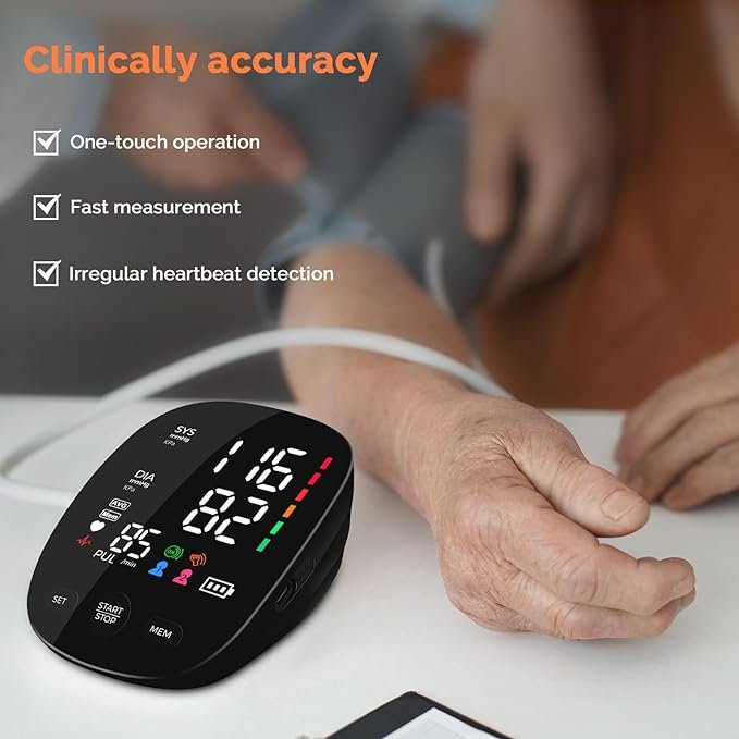 Electric digital sphygmomanometer bluetooth multi-storage data sphygmomanometer BP machine