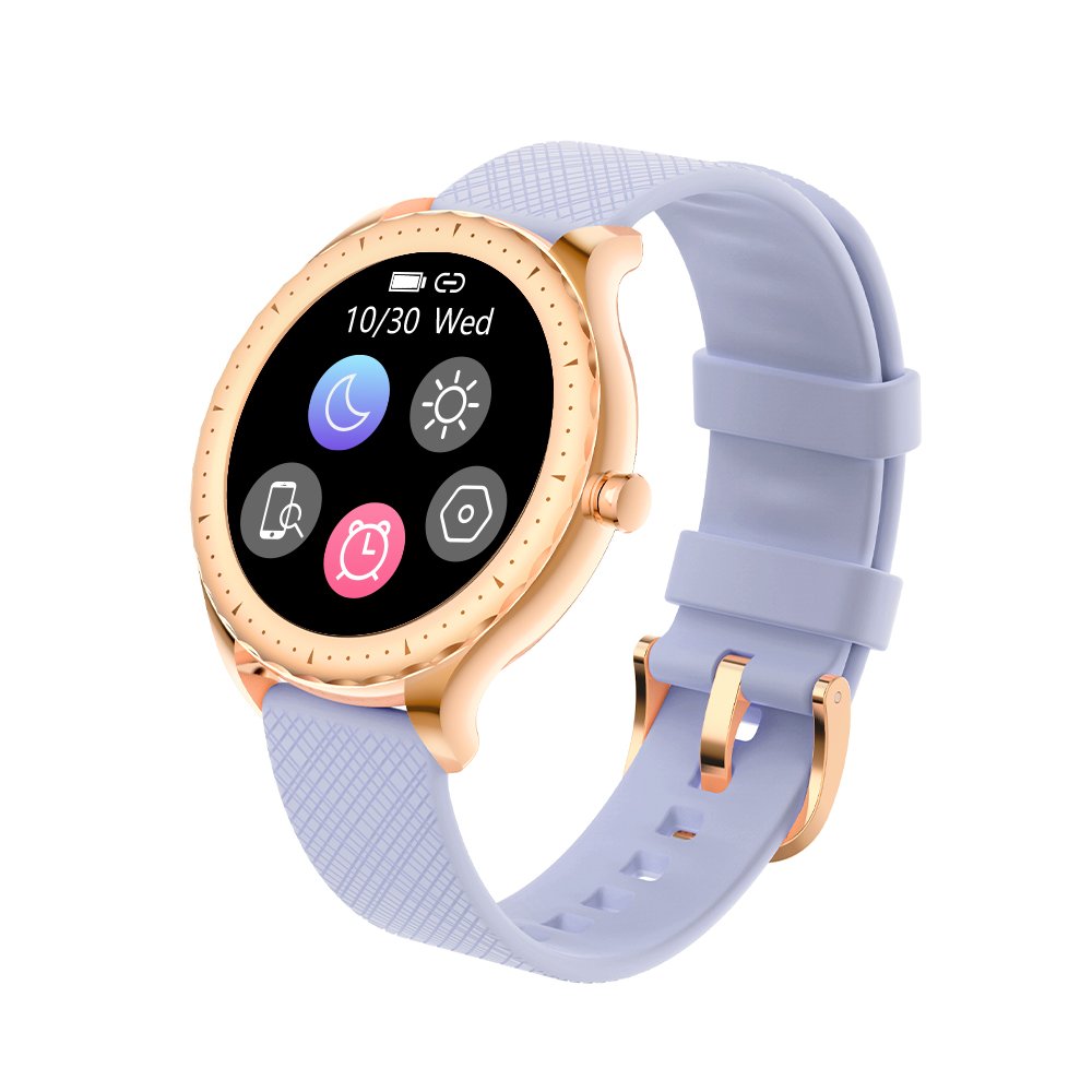 2021 Y1 1.09inch IP68 lady sport round smart watch women dynamic UI temperature monitoring smart watch