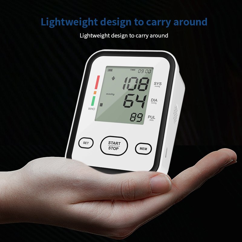 Digital and chargeable upper arm blood pressure monitor manufacturer high quality portable ultra thin blood pressure monitor