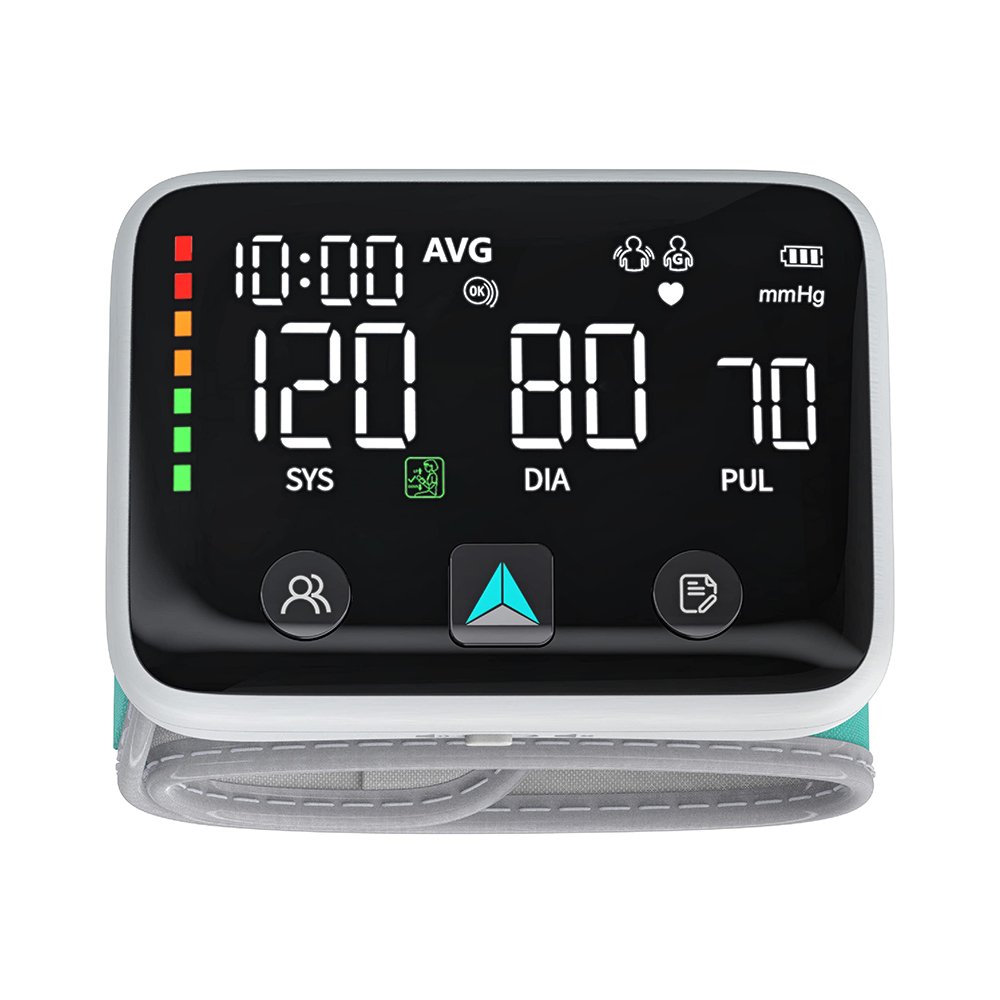 Wrist Blood Pressure Monitor Bp Monitor Large LCD Display Blood Pressure Machine Adjustable Wrist Cuff Blutdruckmessgerat