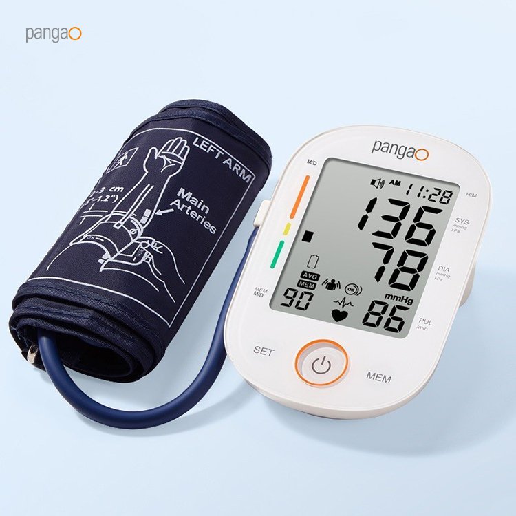 Portable Arm Cuff BP Monitor Automatic Digital Tensiometer Sphygmomanometer Electronic Blood Pressure Device