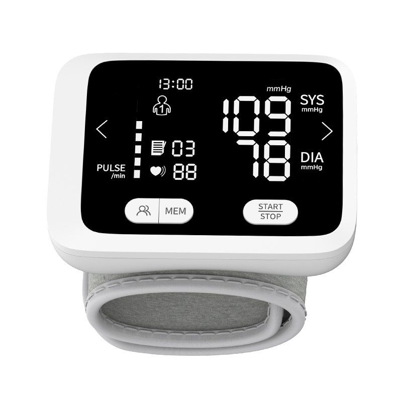 Wrist Accurate BP Monitor Automatic High Blood Pressure Monitors Portable LCD Screen Wrist Blood Pressure Machine
