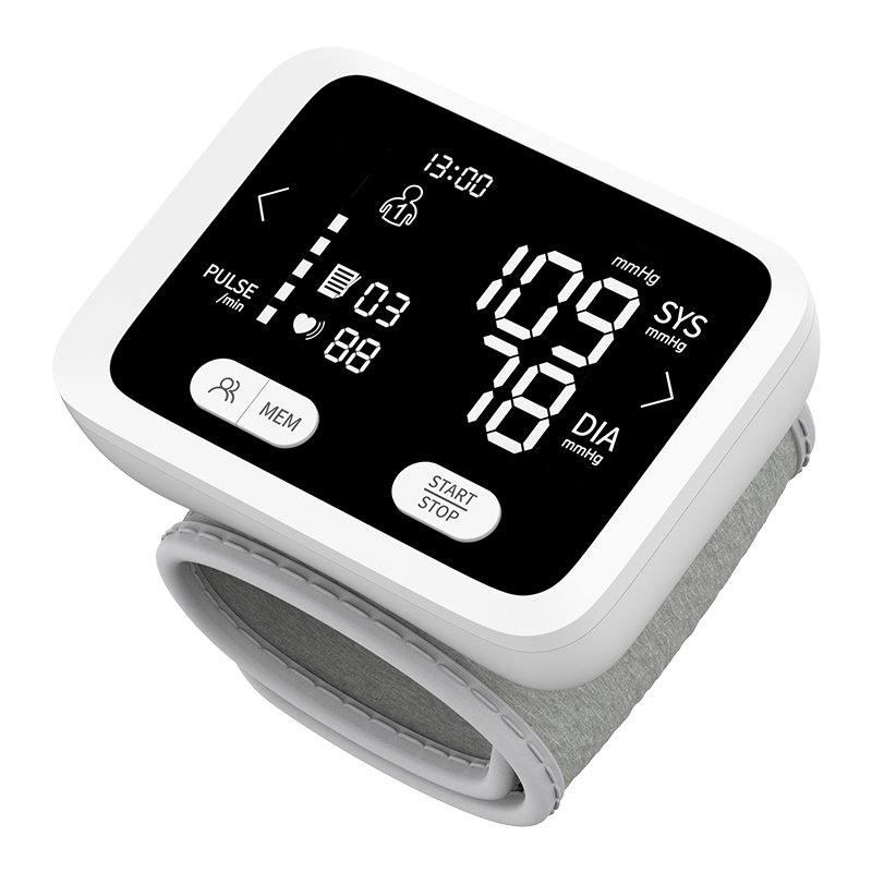 Wrist Accurate BP Monitor Automatic High Blood Pressure Monitors Portable LCD Screen Wrist Blood Pressure Machine