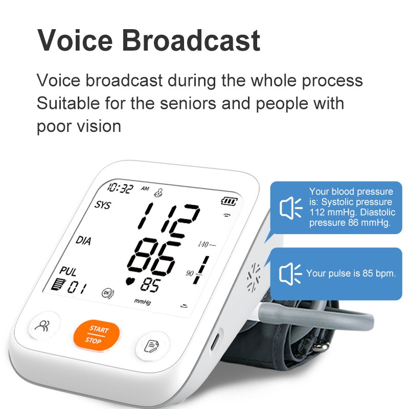 Automatic Bp Monitor Blood Pressure Tansiyon Aleti Tensiometro Sphygmomanometer Cuff Bp Machine Digital Blood Pressure Monitor