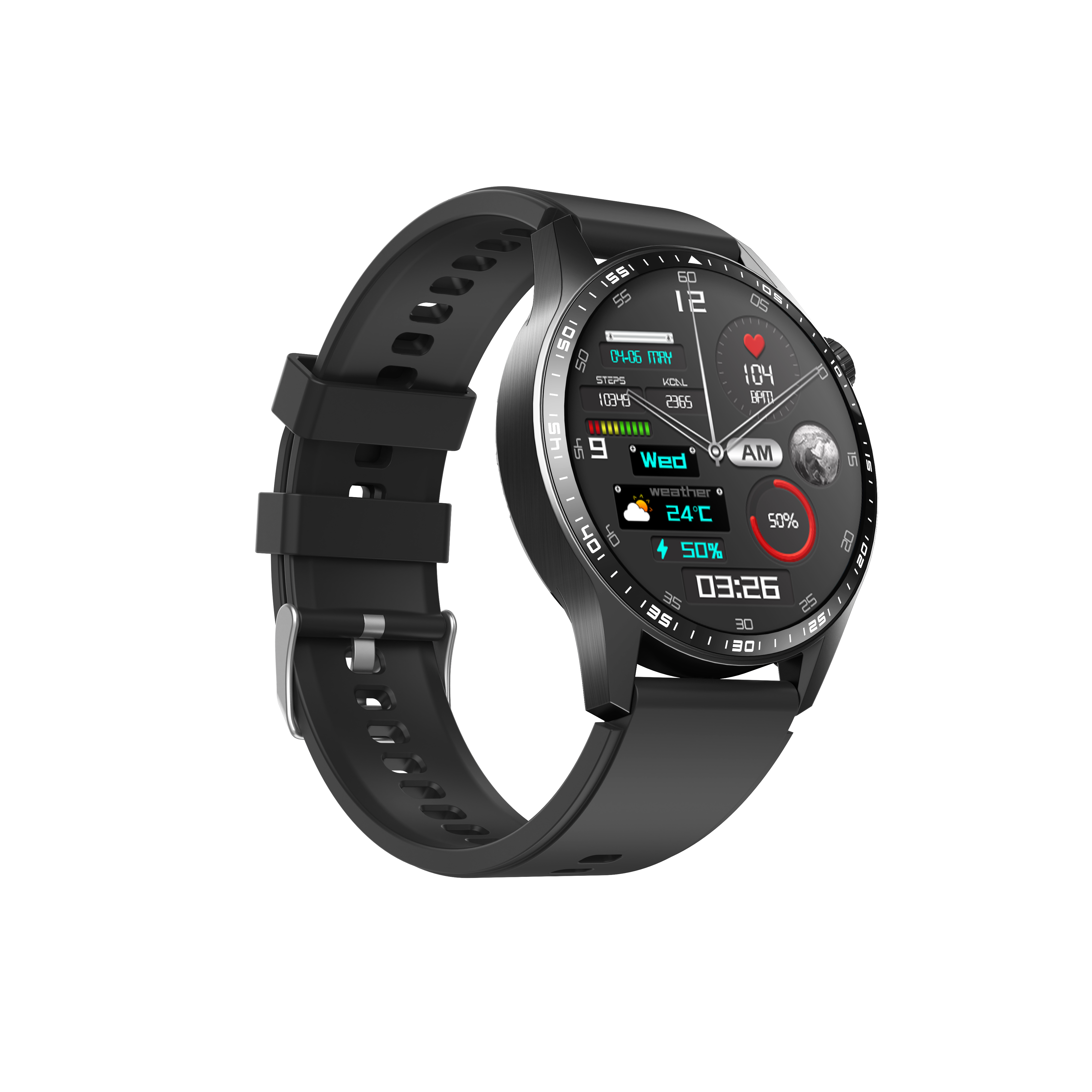 IP67 Waterproof Smartwatch 4G IPS Display Item Shape Fitness Tracker Blood Pressure Monitor Call Answer Function Compatible iOS