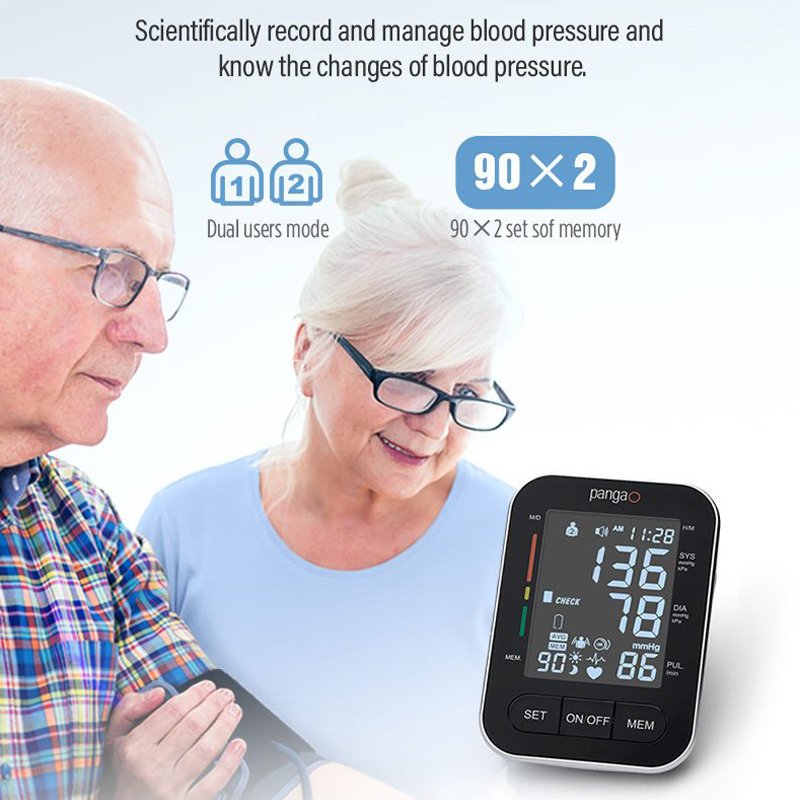 Portable electronic smart bp machine apparatus upper arm digital high blood pressure monitor device