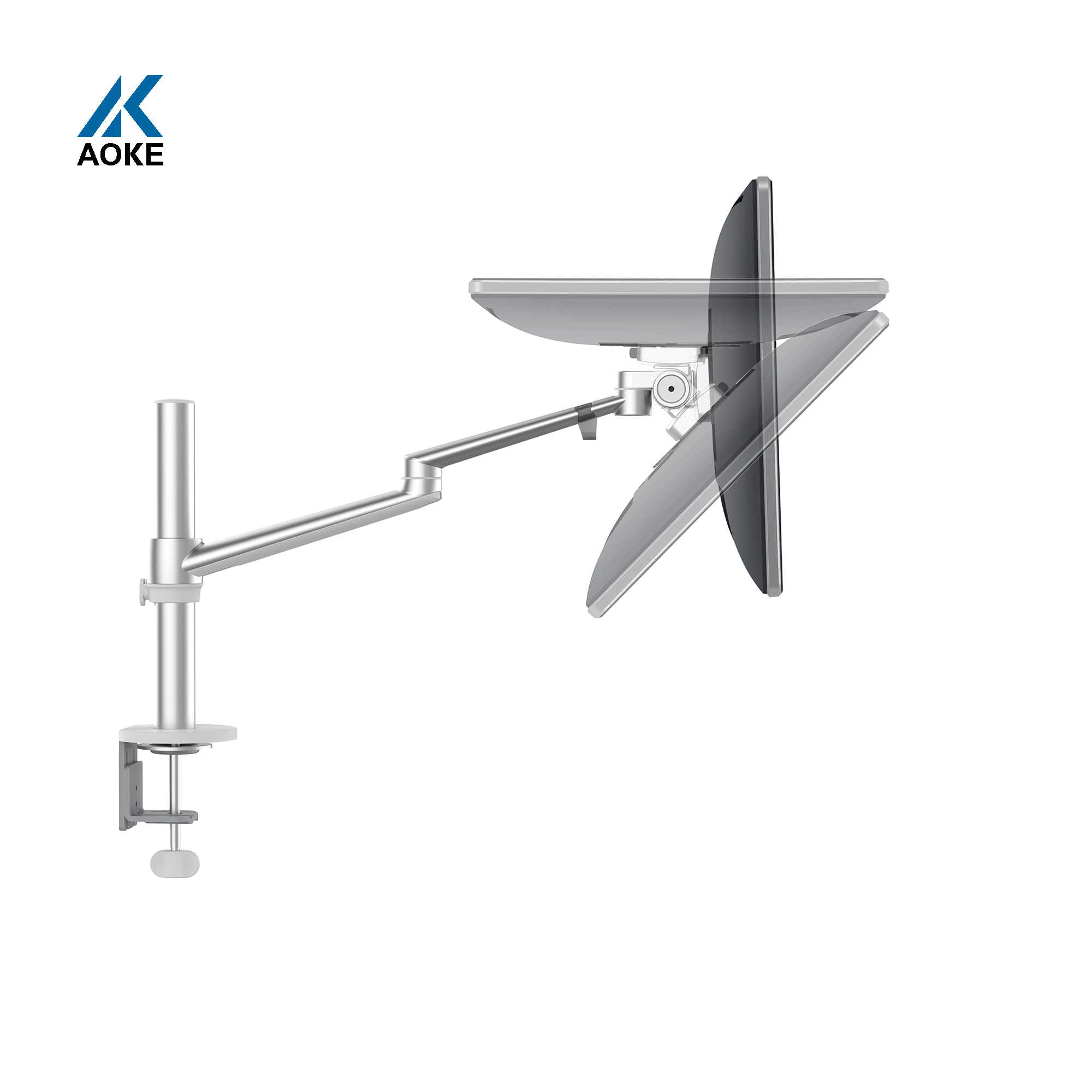 OEM 13"-32" Screen Adjustable Dual single Monitor Arm Stand Laptop Desk Mount with C-clamp
