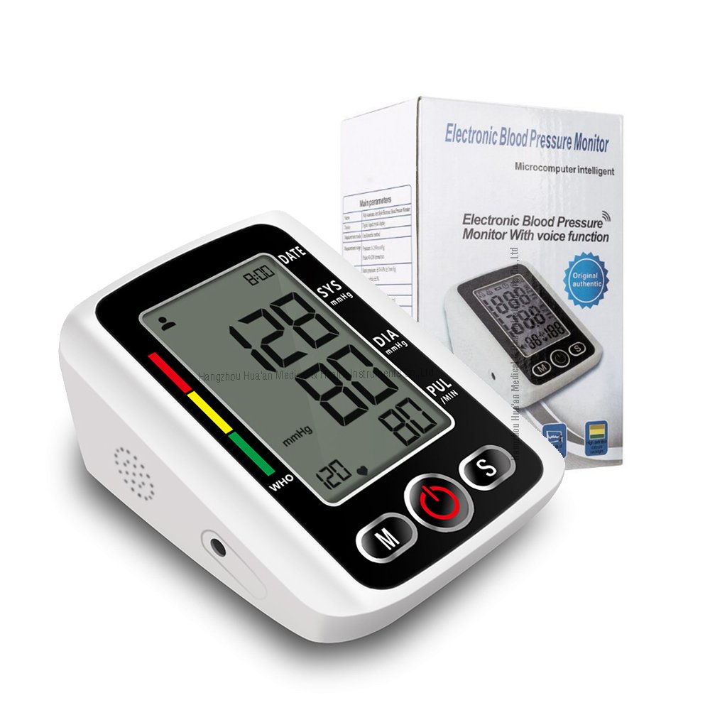 Display Voice Prompt Cuff Medical Supplies Electronic Price Upper Arm BP Digital Blood Pressure Sphygmomanometer Machine Monitor