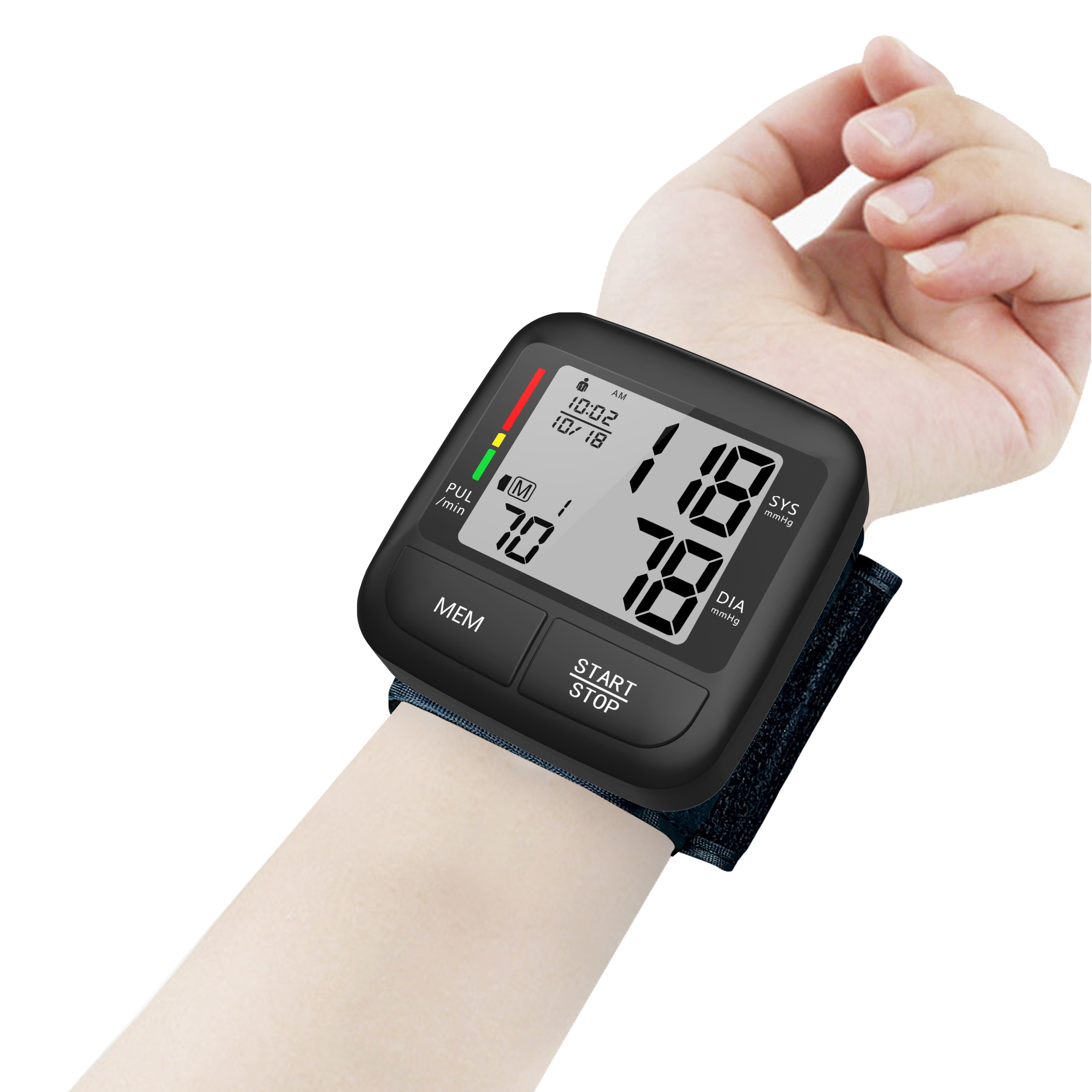 Electronic Smart Sphygmomanometer Automatic Blood Pressure Machine BP Machine Digital Wrist Blood Pressure Monitor BP Monitor