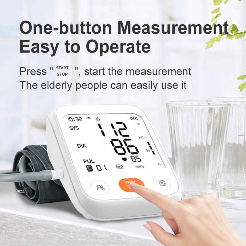 Home Use Blood Pressure Machine Health Monitoring Devices Tensiometro Digital Blood Pressure Monitors Upper Arm Sphygmomanometer