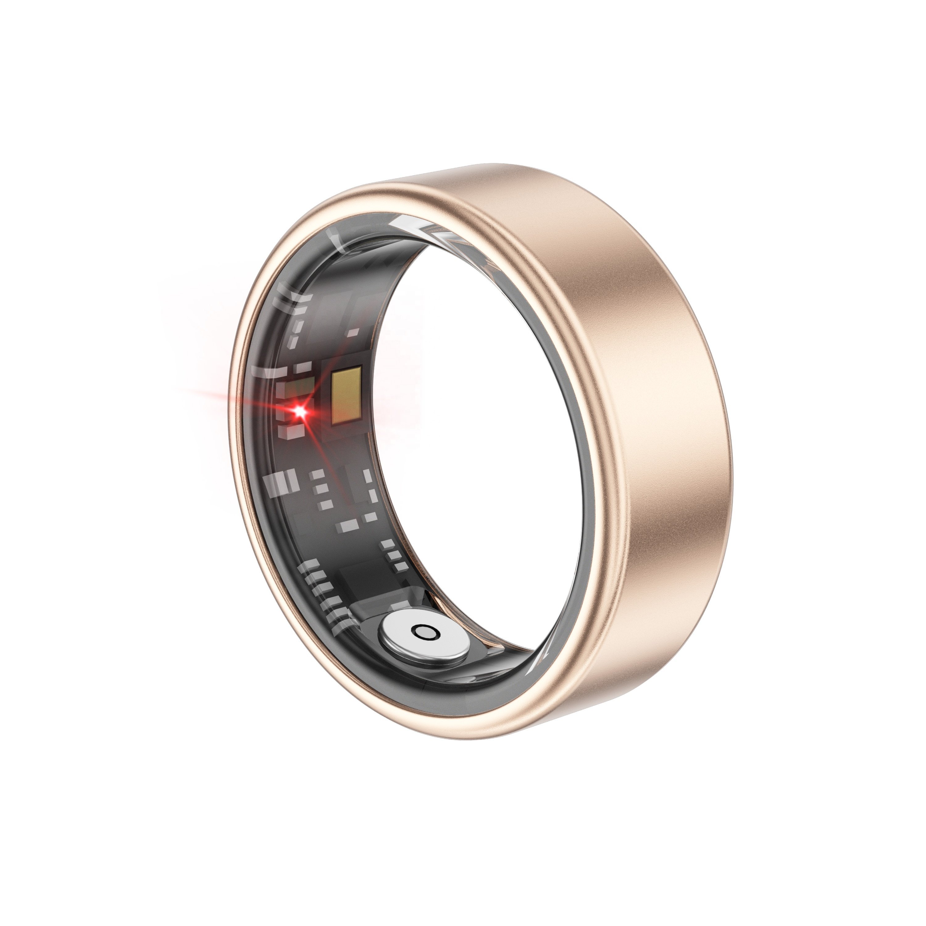 Smart Ring 5ATM Silver Gold Ring SR06 Heart Rate Blood Oxygen Pressure Sleep Health Monitor Step Distance Sport Fitness Tracker