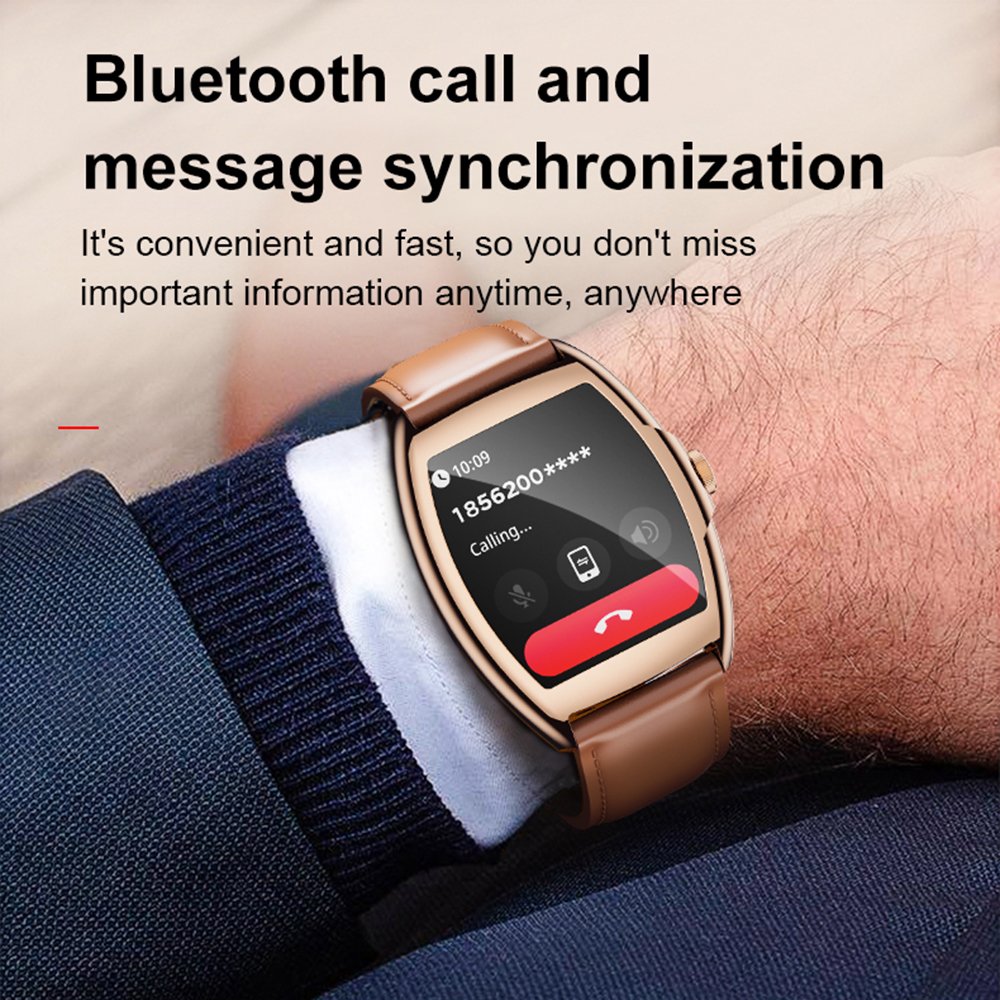 AW73 1.77'' Curved HD Screen Business Smartwatch Health Reloj inteligente Montres Fitness Sleep Tracker Fashion Smart watch Men