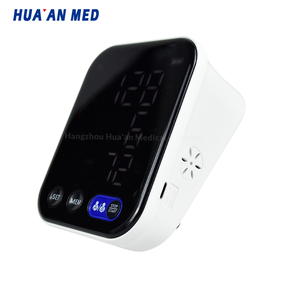 HUA'AN MED Portable Electronic Sphygmomanometer Automatic Electric Cuff Upper Arm Digital Bp Machine Blood Pressure Monitors