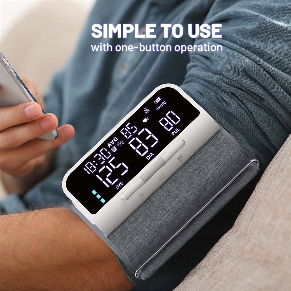 Health Monitor Sphygnomanometer Pressure Meter BP Monitor Blood Pressure Machine Rechargeable Digital Blood Pressure Monitor