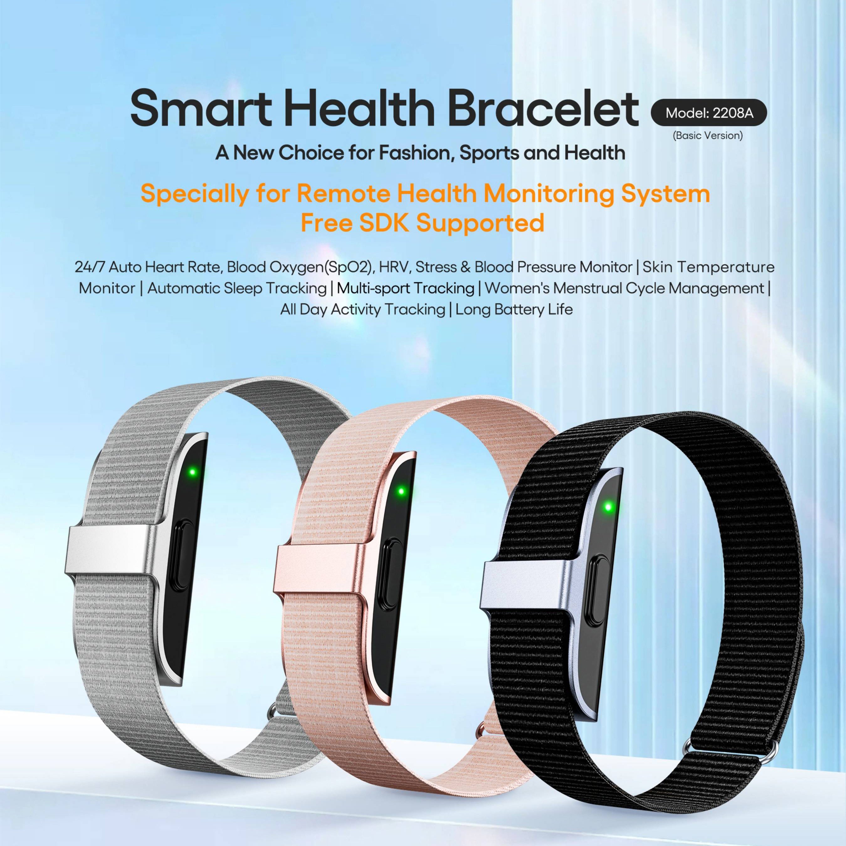 Body Temperature Heart Rate Blood Oxygen Monitor Smart Watch Custom Fitness Tracker Wristband Fitness Bracelet