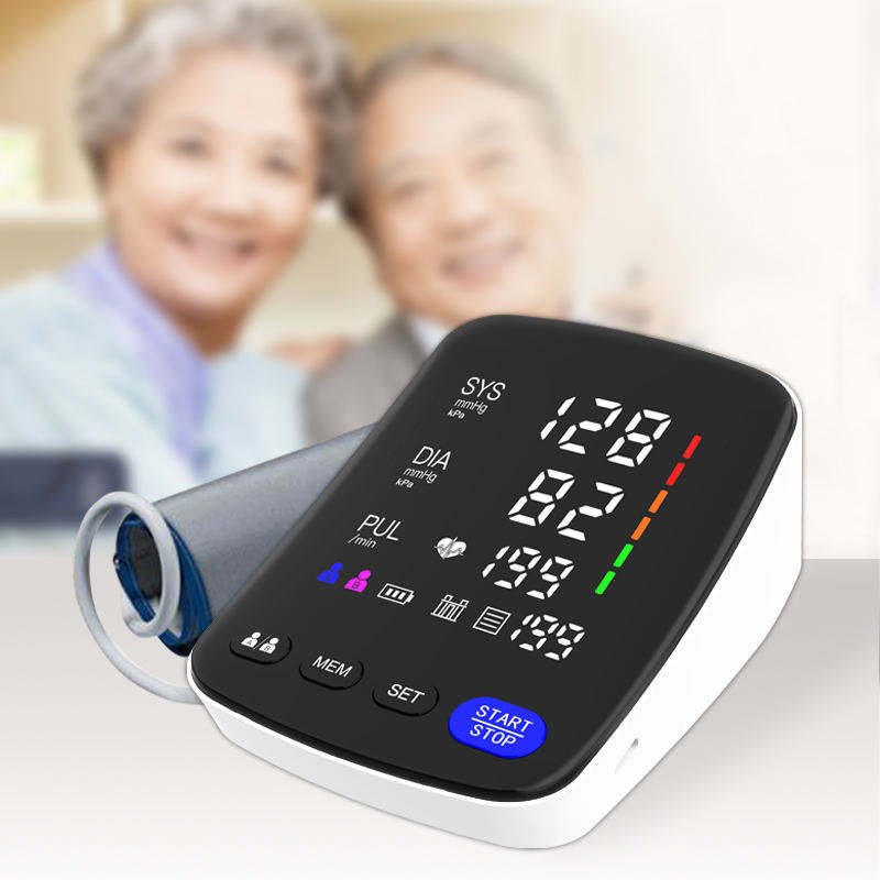 Hot Selling BP Monitor Customization LED Large Curved Screen Digital Blood Pressure Machine Electric Blood Pressure Monitor