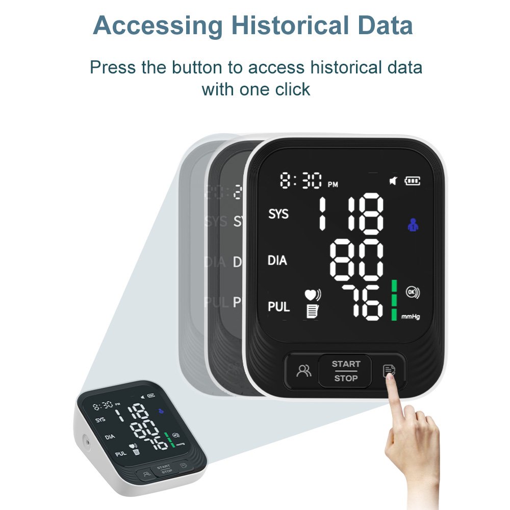 Automatic Bp Machine Blood Pressure Machine Cuff Tensiometres Bp Monitor Digital Blood Pressure Monitor Arm Sphygmomanometer