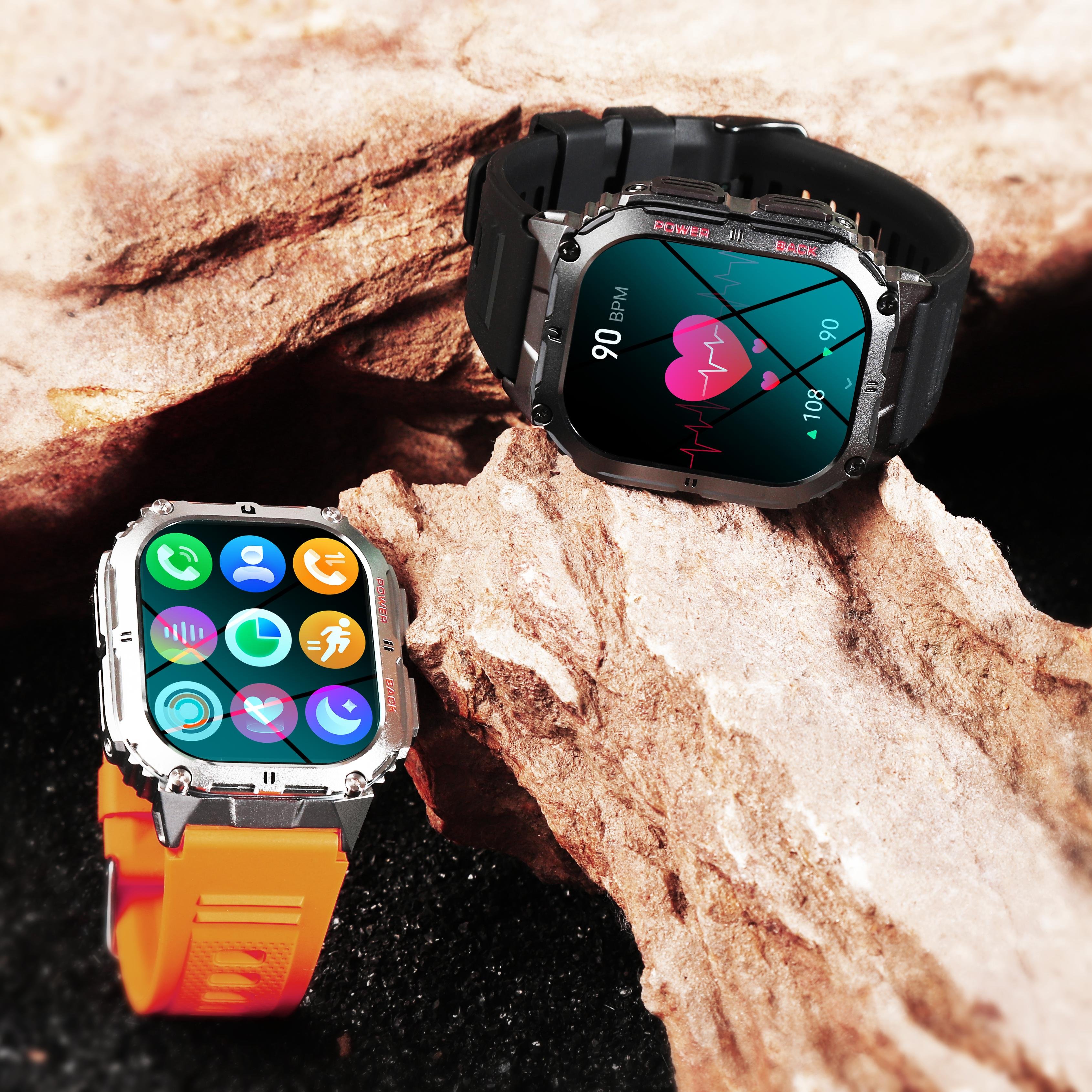 K61 PRO Heart Rate Monitoring IP68 Sports Wrist Smartwatch Good Quality Reloj Para Hombre Deportivos Relojes Smart Watch 2024