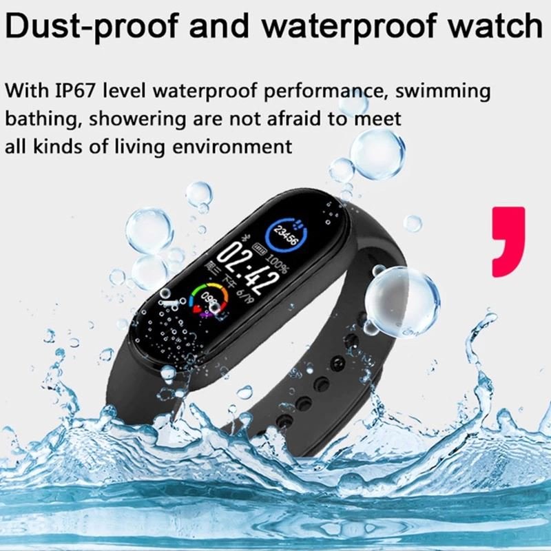 Sport Fitness bracelet Watch Blood Pressure Heart Rate Waterproof Wristband M5 Smart Band m5 smart watch