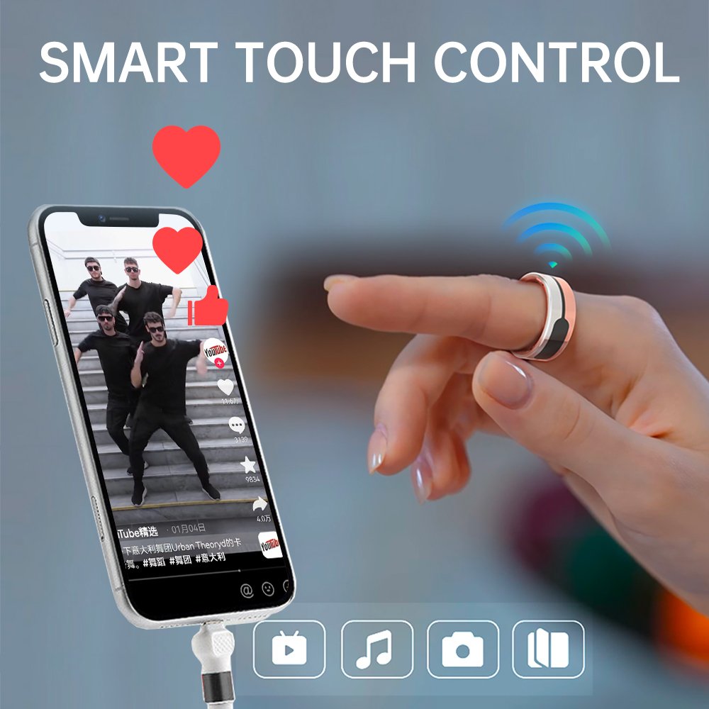 Smart Ring Phone Stainless Steel Rings Men High Quality Fashion Luxury Finger Ring For Girls Women