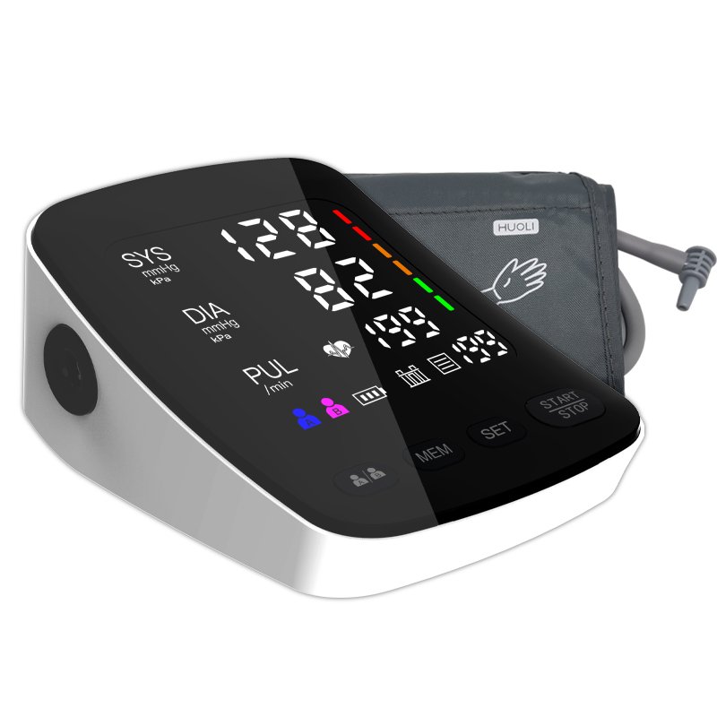 IN STOCK LED Curved Screen BP Monitor Automatic BP Machine Electric Digital Upper Arm Blood Pressure Monitor