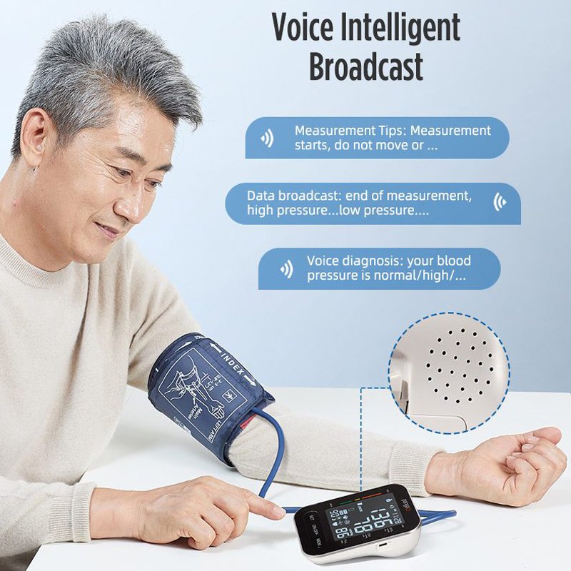 Electronic medical bp machine automatic sphygmomanometer digital upper arm blood pressure monitor