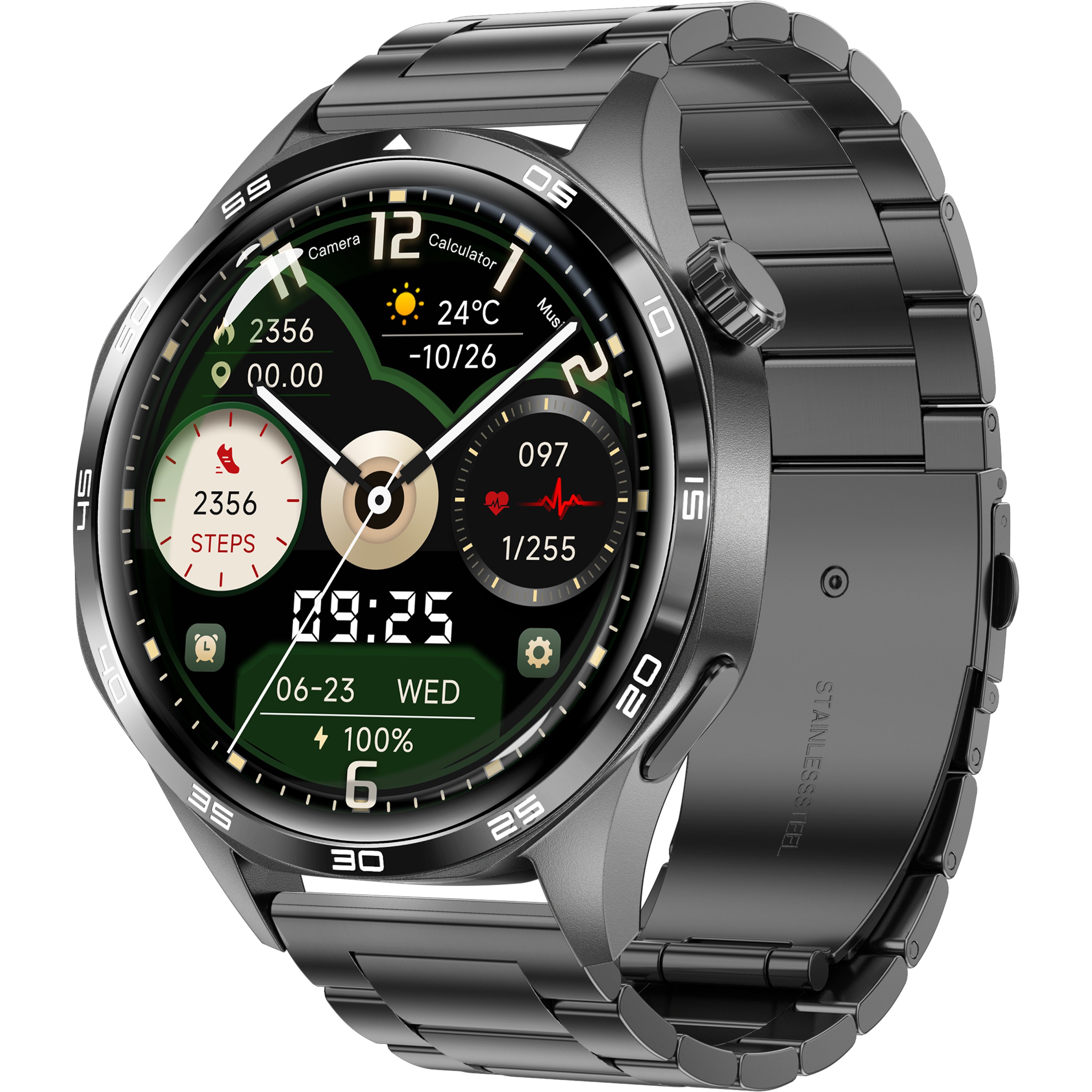 VALDUS 300mAh Battery Blood Pressure Monitoring IP67 Smartwatch Drink Water Reminder Voice Assistant Watch5 Pro Smart Watch