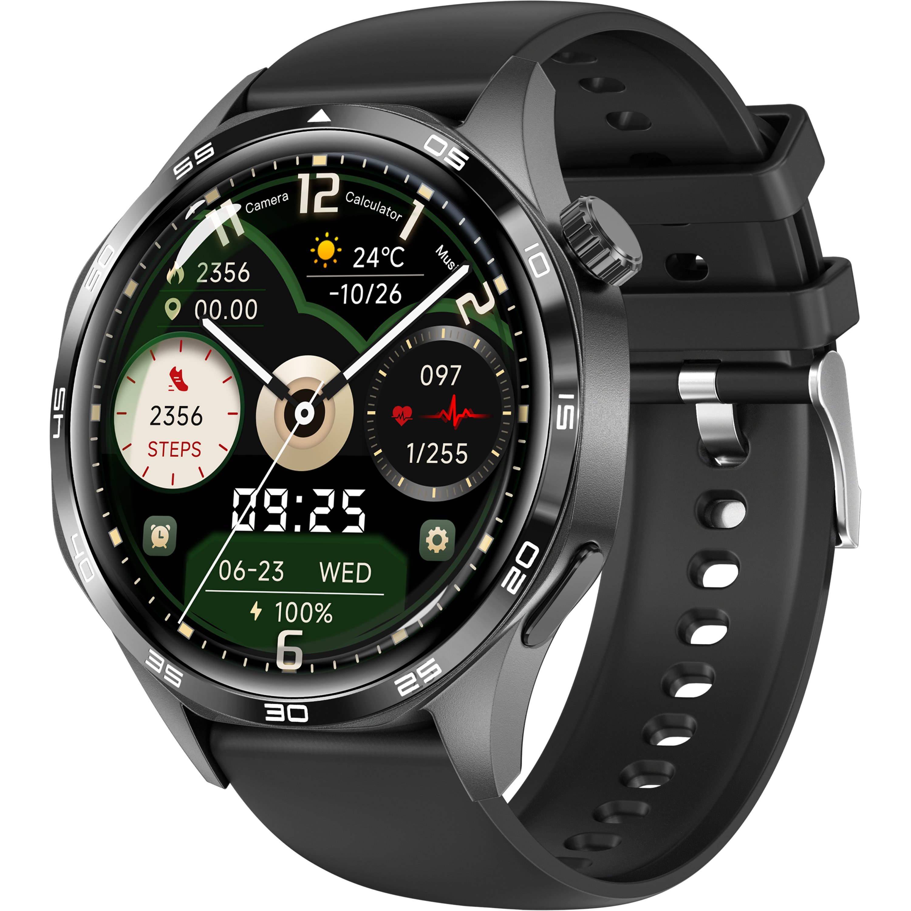 VALDUS 300mAh Battery Blood Pressure Monitoring IP67 Smartwatch Drink Water Reminder Voice Assistant Watch5 Pro Smart Watch