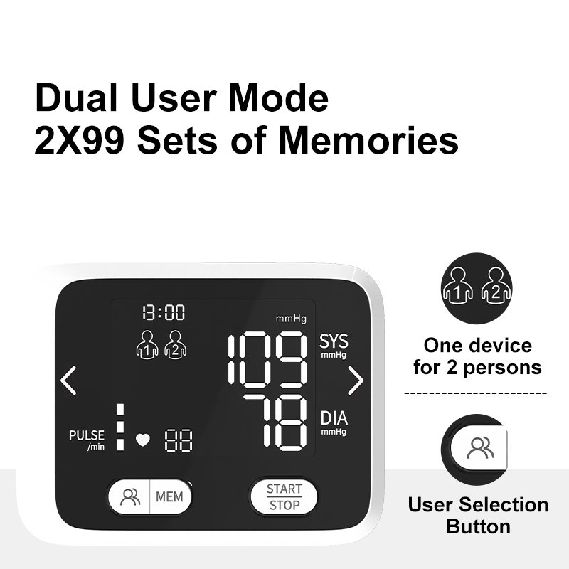 Portable Automatic Bp Monitor Blood Pressure Machine Digital Tensiometer Sphygmomanomet Wrist Bp Machine Blood Pressure Monitor