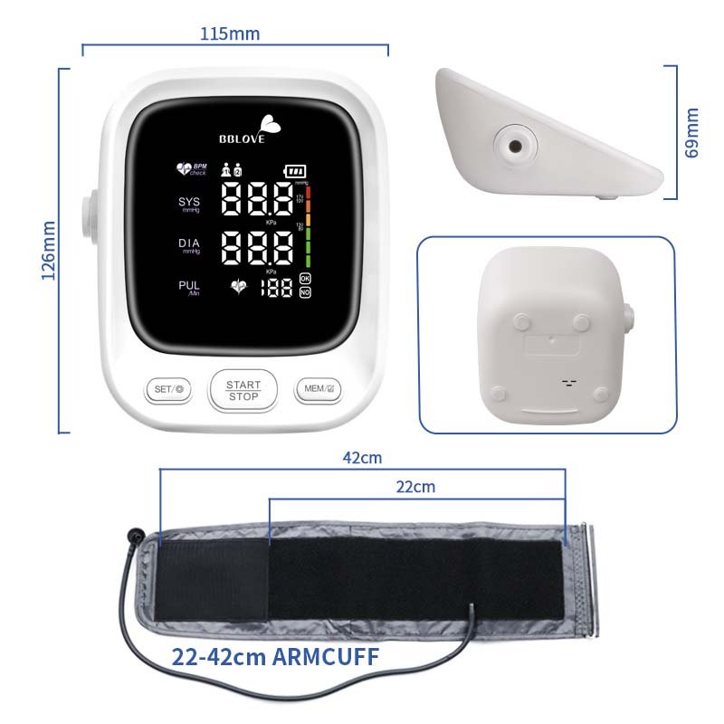 Alicn Health Products bblove medical wholesale electronic digital arm rechargeable bp Blood Pressure Monitor