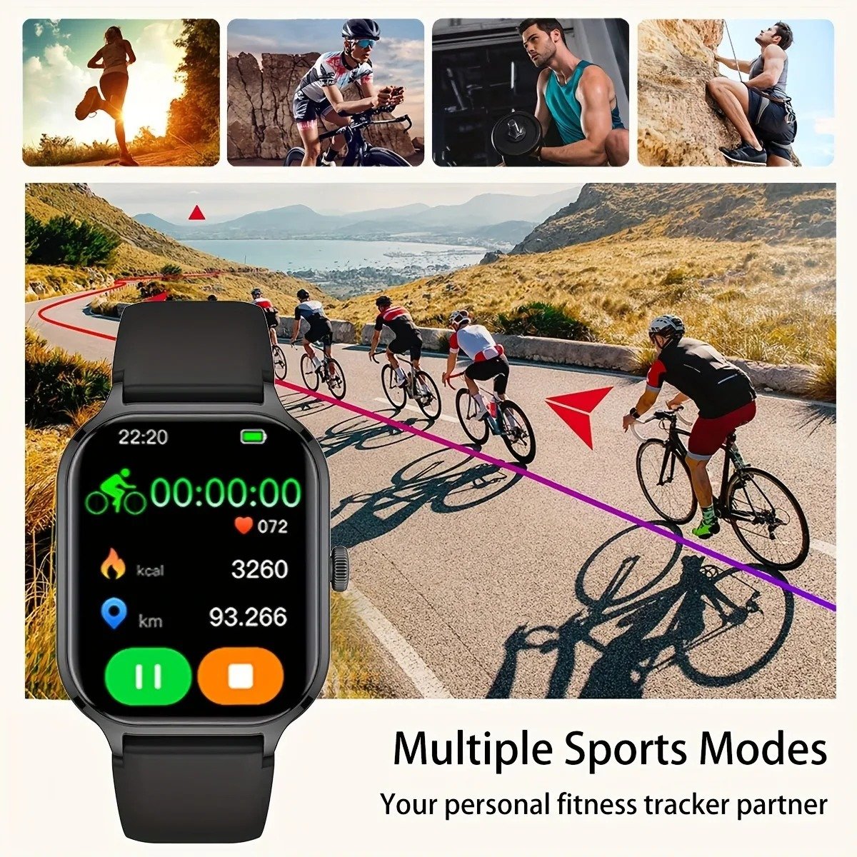 Trending New Electronics Relojes Inteligentes Step Counter Smartwatch for Apple Sleep Monitor Fitness Tracker Sport Smart Watch