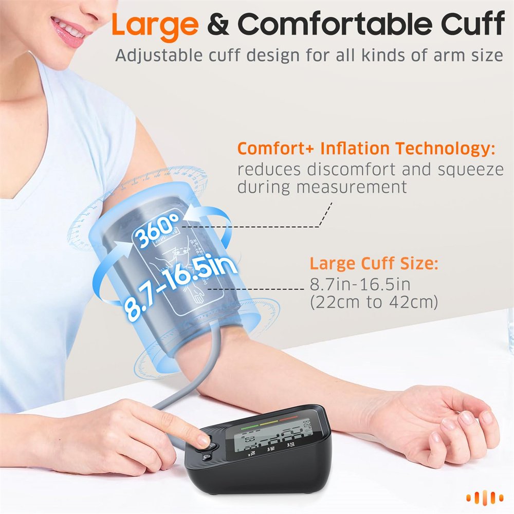 Electronic High Blood Pressure Monitor for Home Use Automatic Blood Health Monitoring Devices Check Tensiometro Digital