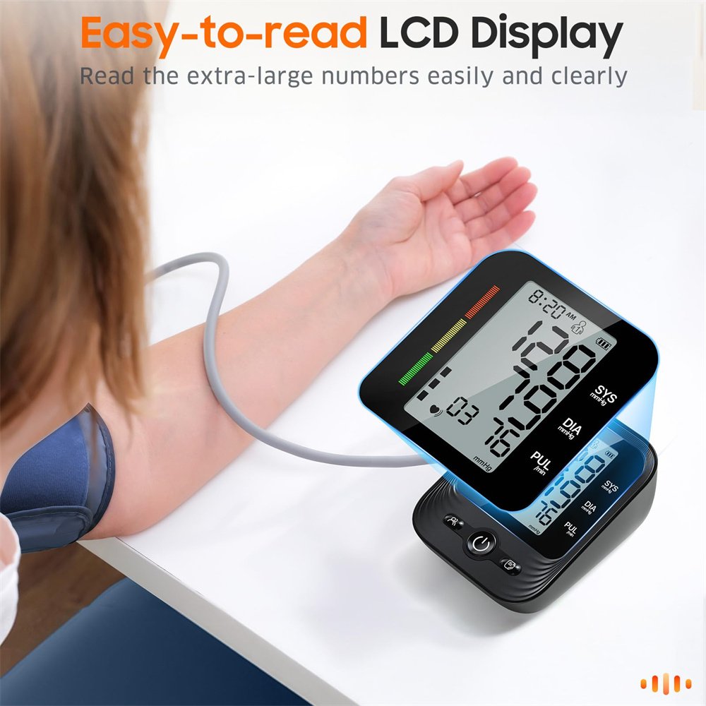 Electronic High Blood Pressure Monitor for Home Use Automatic Blood Health Monitoring Devices Check Tensiometro Digital